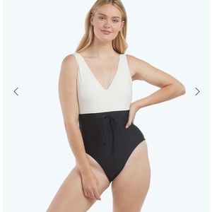 Summersalt Women's Black and White One Piece Swimsuit